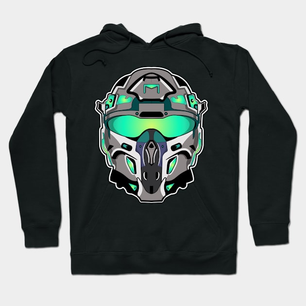 Raceforce Helmet Hoodie by JD Bright Studio